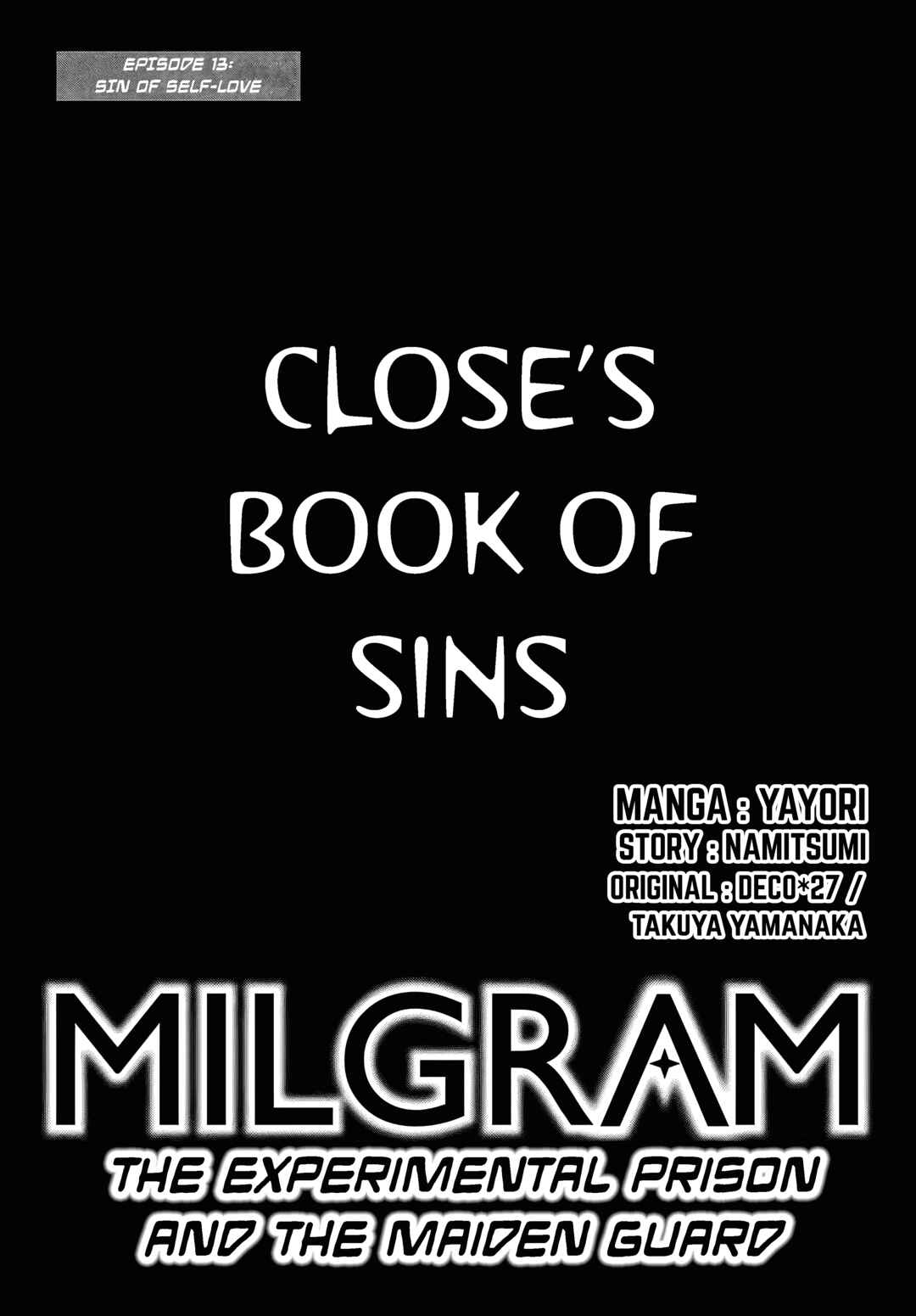 MILGRAM: Jikken Kangoku to Kanshu no Shoujo Chapter 13 - Page 1