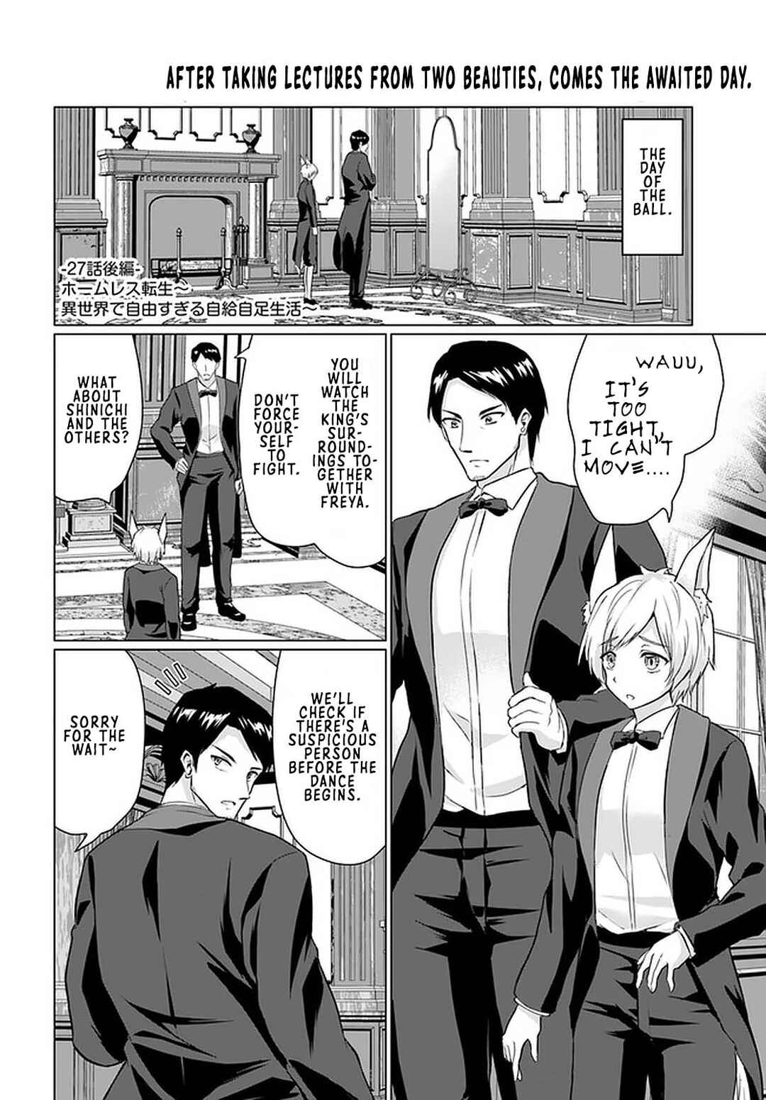 Homeless Tensei: Isekai de Jiyuusugiru Jikyuujisoku Seikatsu Chapter 27.2 - Page 1