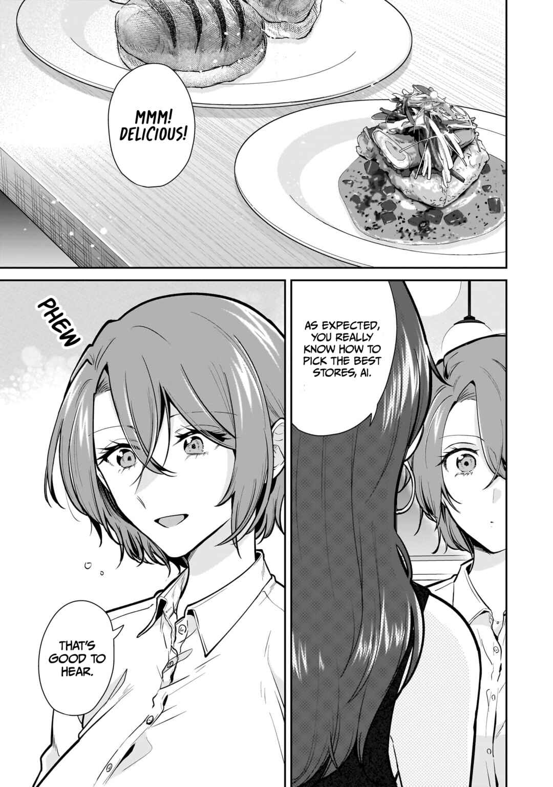 Misato-san wa Amasugi Joushi ni Chotto Kibishii Chapter 15 - Page 1