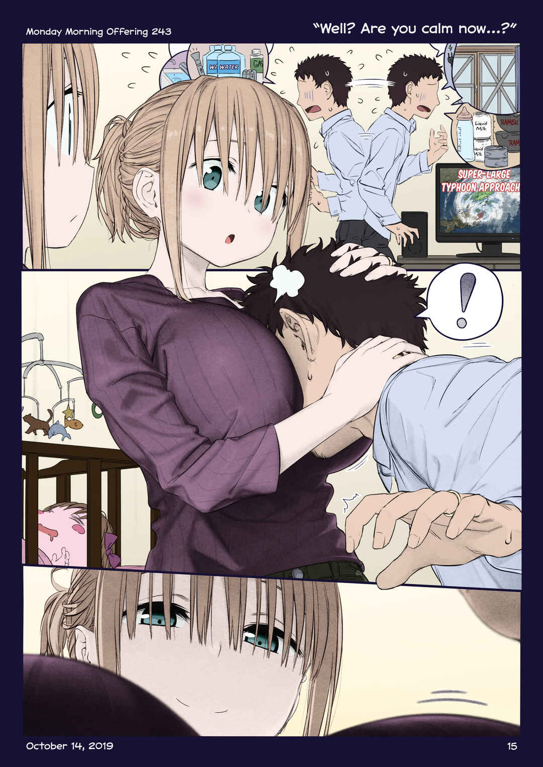 Getsuyoubi no Tawawa (Twitter Webcomic) (Fan Colored) Chapter 28 - Page 14
