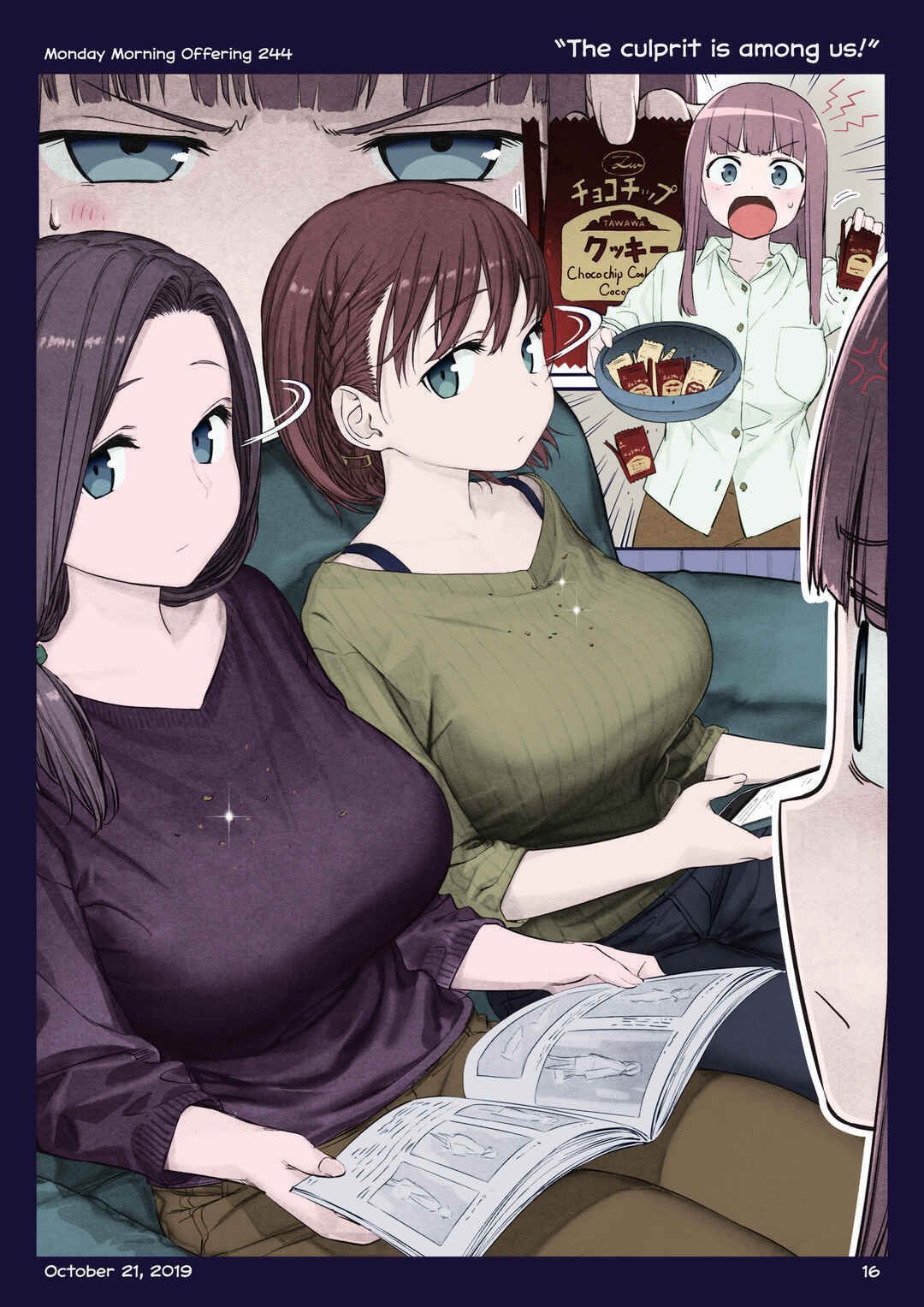 Getsuyoubi no Tawawa (Twitter Webcomic) (Fan Colored) Chapter 28 - Page 15