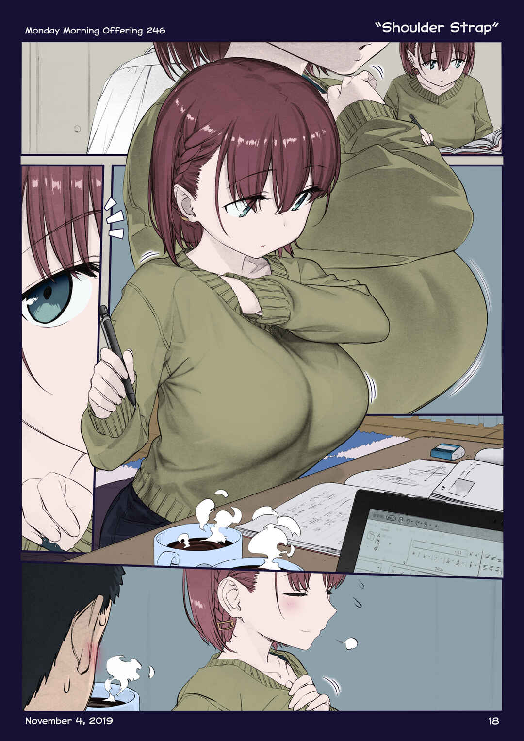 Getsuyoubi no Tawawa (Twitter Webcomic) (Fan Colored) Chapter 28 - Page 17