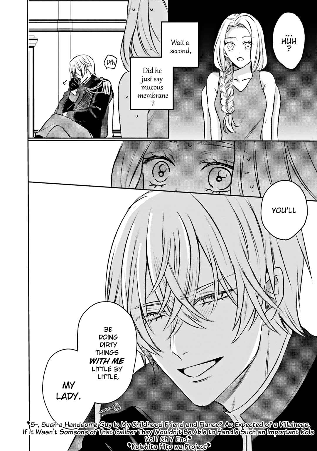 Ko, Konna Ikemen ga Watashi no Osananajimi de Kon'yakusha Desutte? Sasuga Akuyaku Reijou, Sore Kurai no Utsuwa Janakereba Konna Taiyaku Tsutomaranai Wa Chapter 7 - Page 24