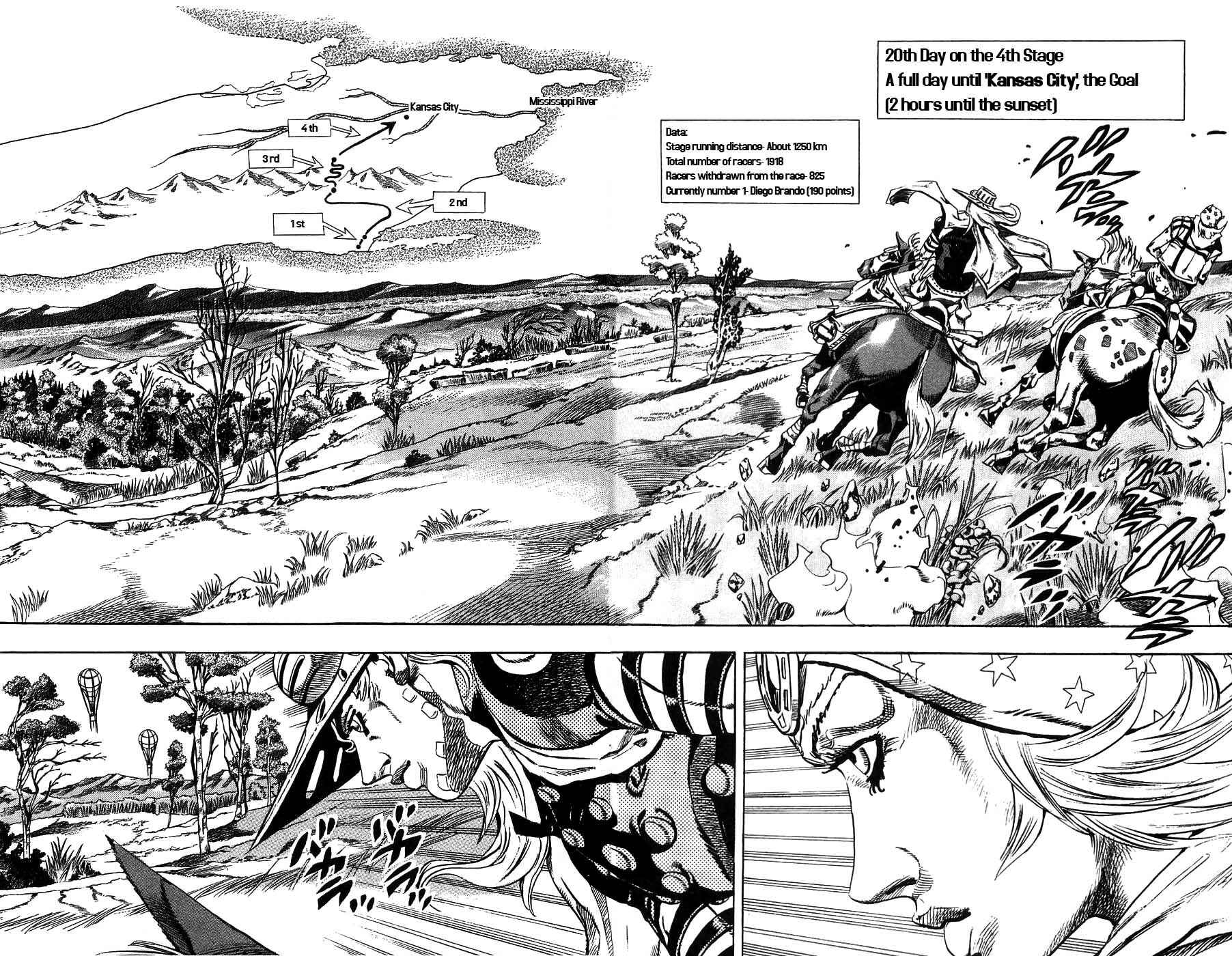 JoJo no Kimyou na Bouken: Part 7 - Steel Ball Run Chapter 36 - Page 3