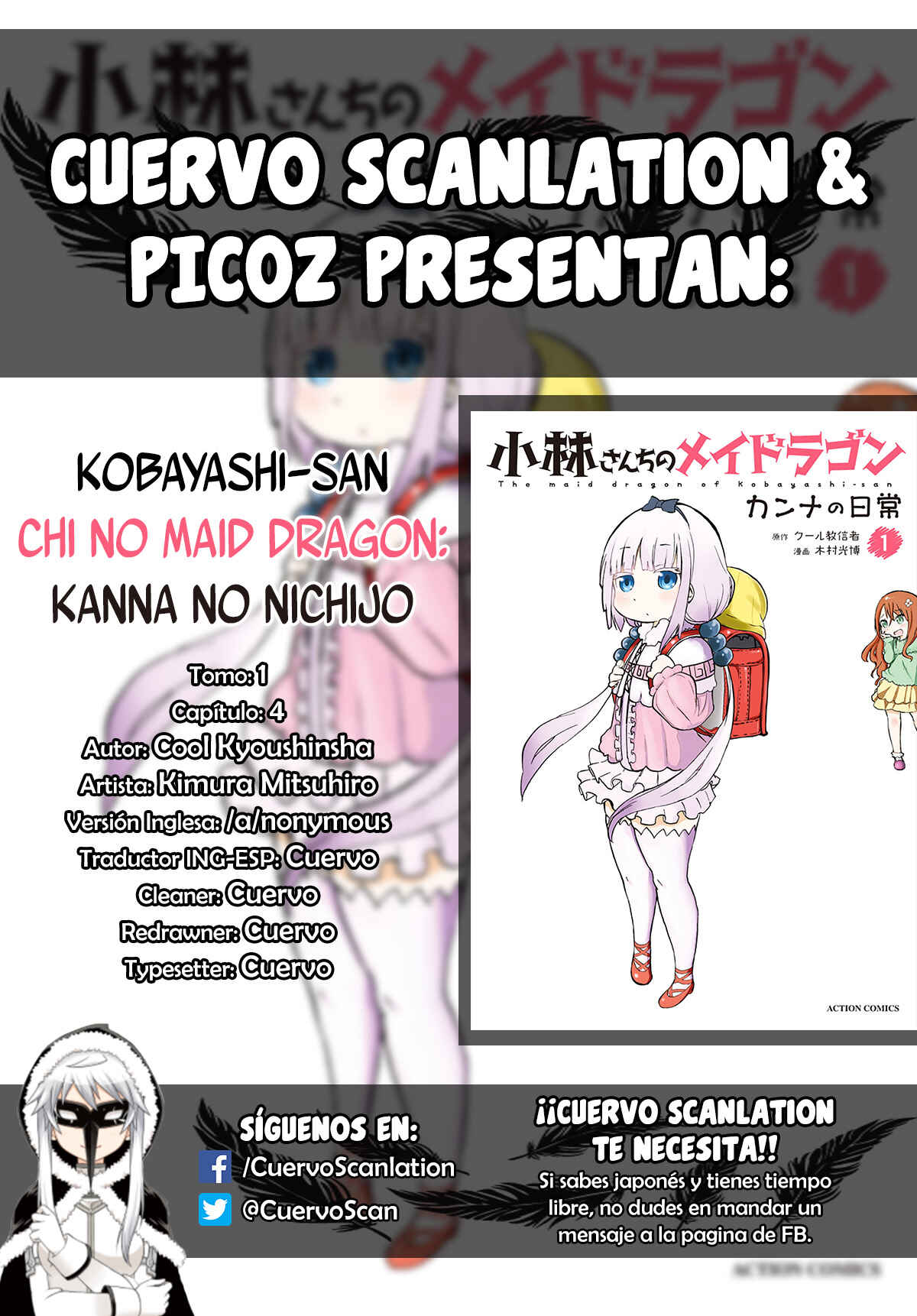 Kobayashi-san Chi no Maid Dragon - Kanna no Nichijou Chapter 4 - Page 1