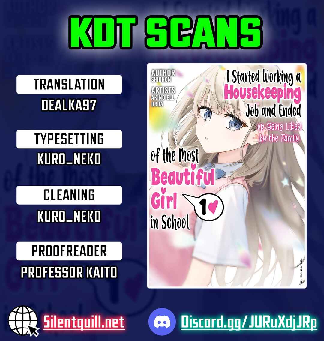 Kaji Daikou no Arubaito wo Hajimetara Gakuen Ichi no Bishoujo no Kazoku ni Kiniirarechaimashita. Chapter 11 - Page 1