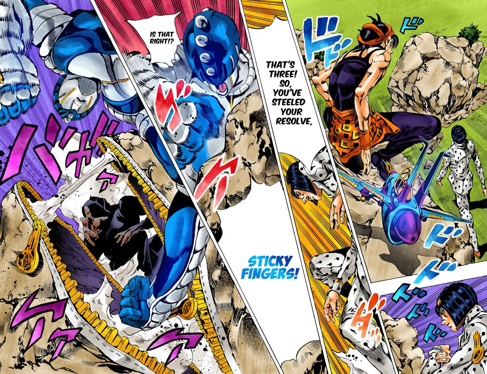 JoJo no Kimyou na Bouken: Part 5 - Ougon no Kaze Color-ban Chapter 110 - Page 12