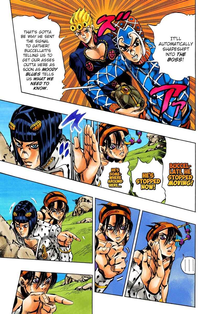 JoJo no Kimyou na Bouken: Part 5 - Ougon no Kaze Color-ban Chapter 110 - Page 7