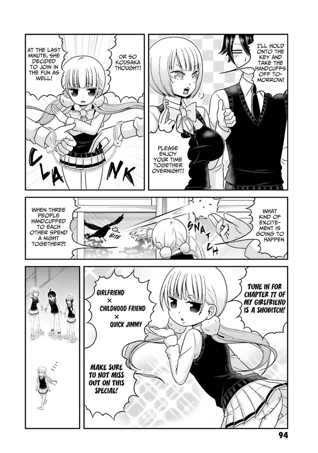 Boku no Kanojo ga Majime Sugiru Shojo Bitch na Ken Chapter 77 - Page 3