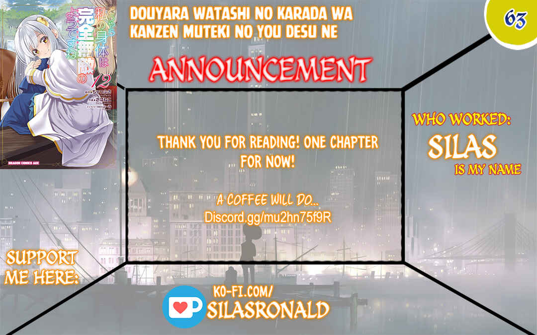 Douyara Watashi no Karada wa Kanzen Muteki no You Desu ne Chapter 63 - Page 1