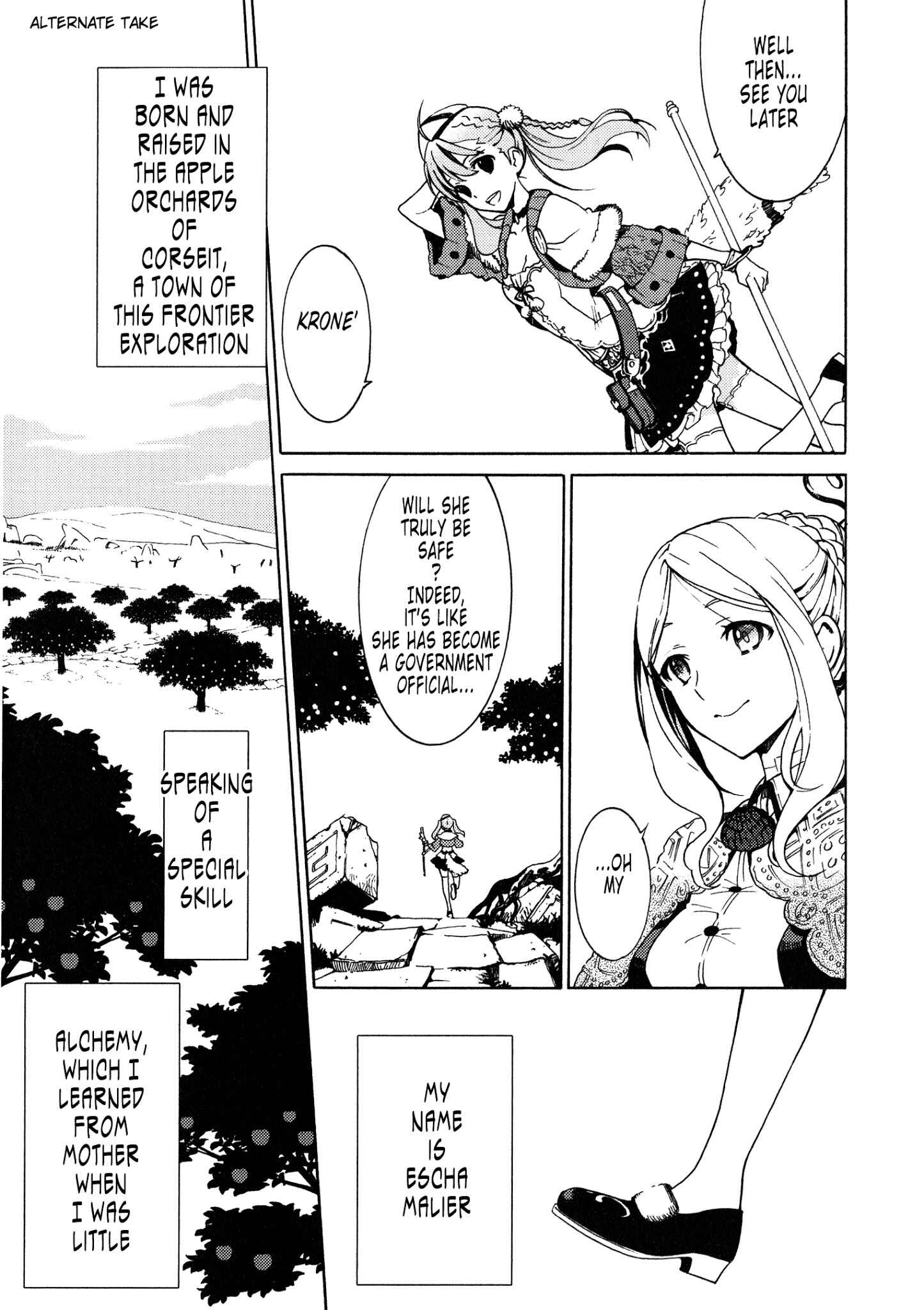 Escha & Logy no Atelier - Tasogare no Sora no Renkinjutsushi Chapter 1 - Page 43