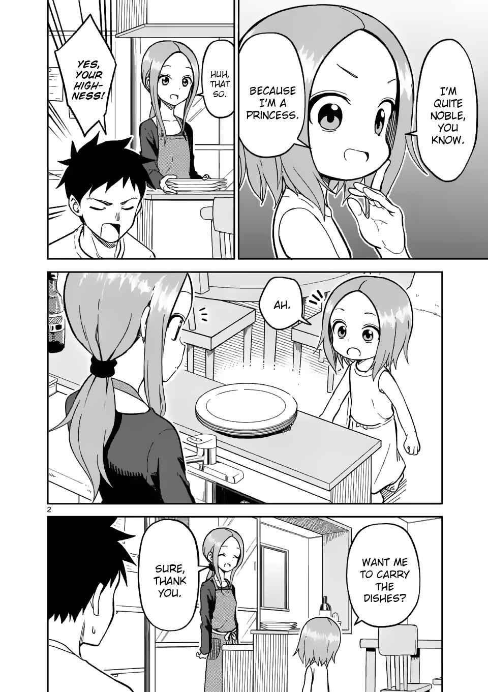 Karakai Jouzu no (Moto) Takagi-san Chapter 183 - Page 2