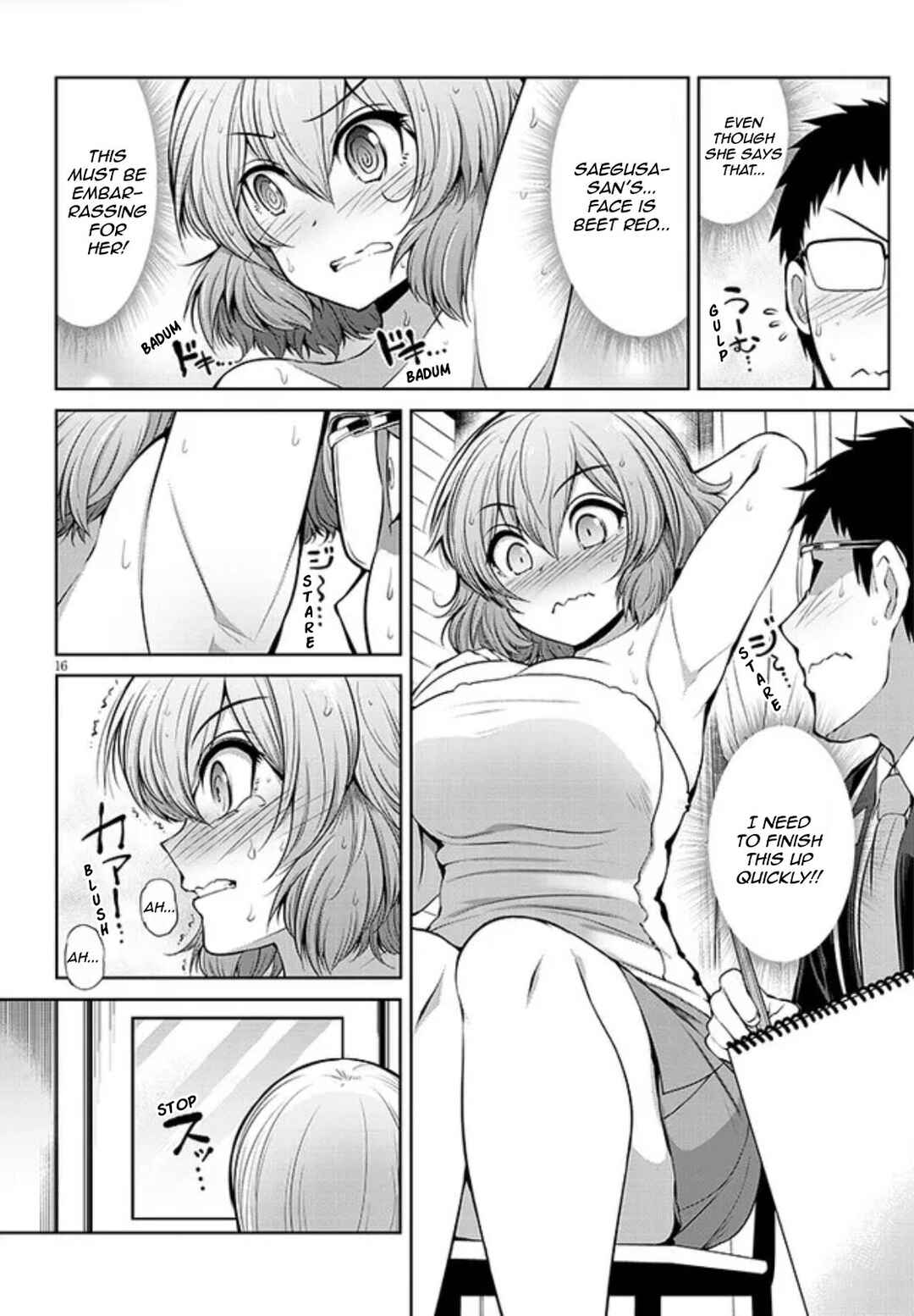 Saegusa-san wa Megane-senpai to Koi wo Egaku Chapter 3 - Page 16