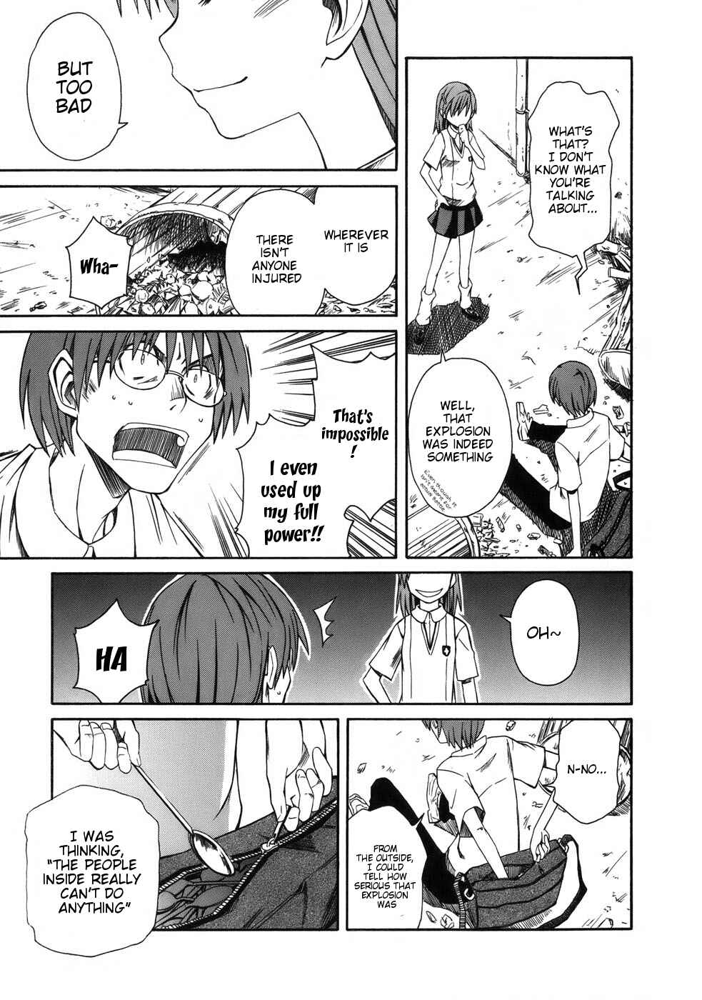 Toaru Majutsu no Index Gaiden: Toaru Kagaku no Railgun Chapter 5 - Page 19