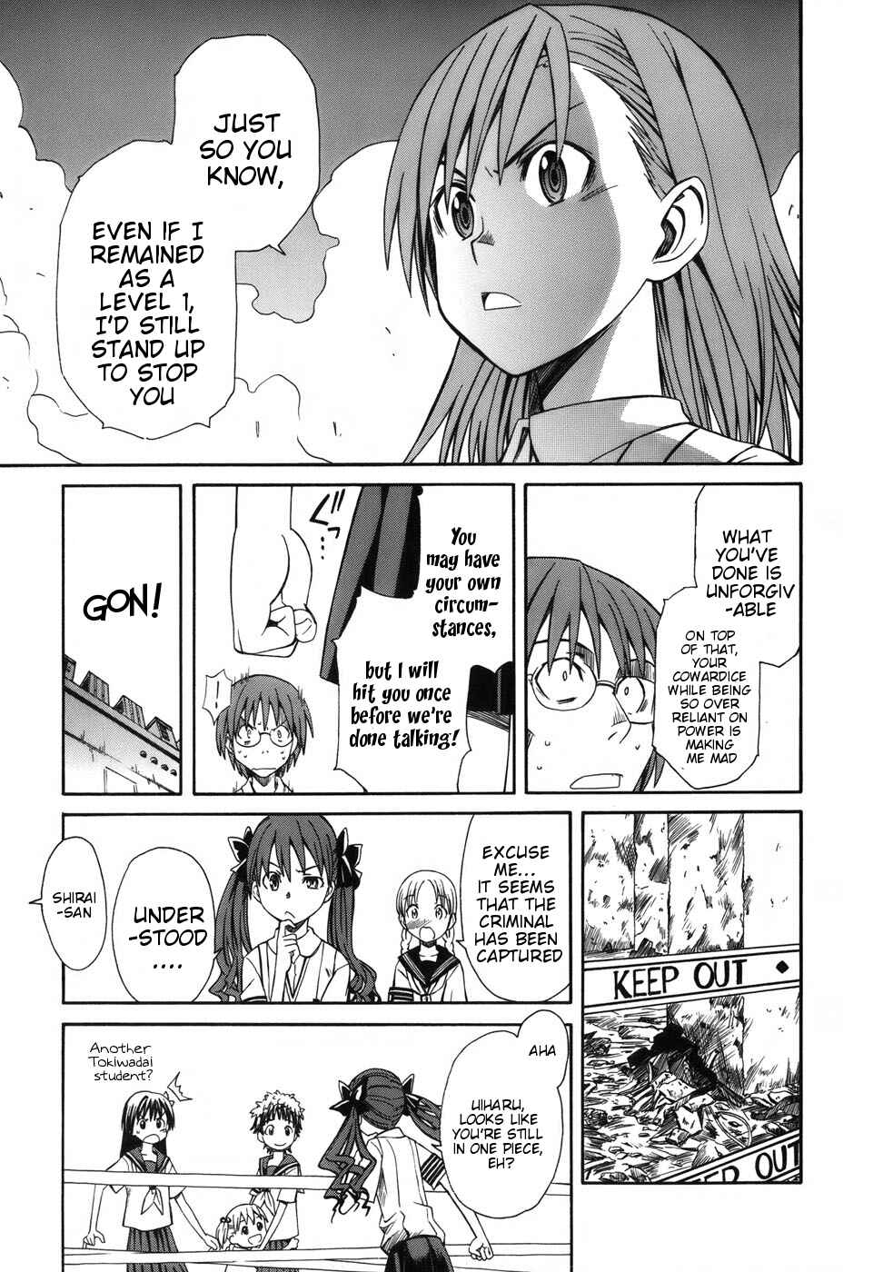 Toaru Majutsu no Index Gaiden: Toaru Kagaku no Railgun Chapter 5 - Page 23