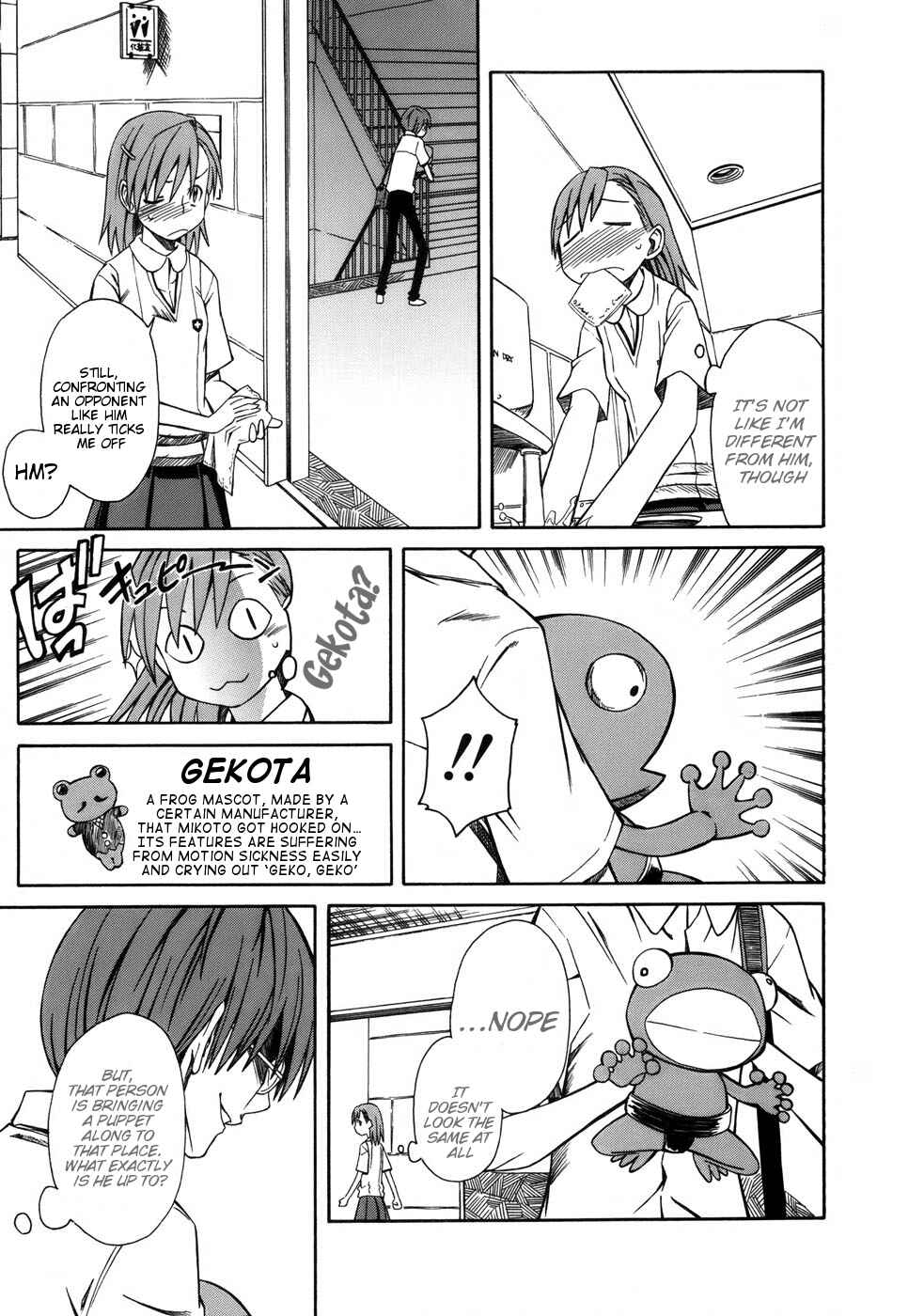Toaru Majutsu no Index Gaiden: Toaru Kagaku no Railgun Chapter 5 - Page 9