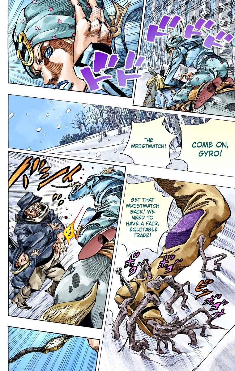 JoJo no Kimyou na Bouken: Part 7 - Steel Ball Run Color-ban Chapter 46 - Page 15