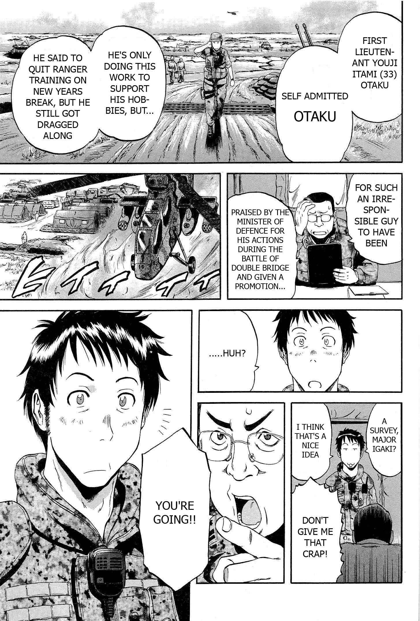 GATE - Jieitai Kanochi nite, Kaku Tatakaeri Chapter 1 - Page 38