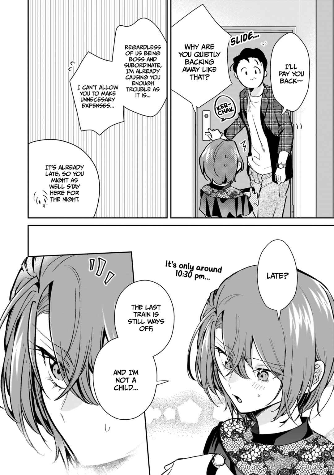 Misato-san wa Amasugi Joushi ni Chotto Kibishii Chapter 17 - Page 14