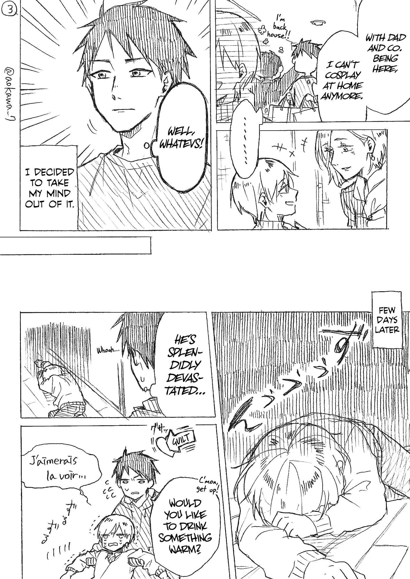 Josou Cosplayer ni Otouto ga Dekiru Manga Chapter 3.2 - Page 3