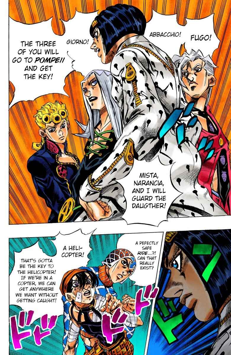 JoJo no Kimyou na Bouken: Part 5 - Ougon no Kaze Color-ban Chapter 39 - Page 10