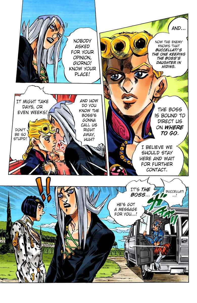 JoJo no Kimyou na Bouken: Part 5 - Ougon no Kaze Color-ban Chapter 39 - Page 5