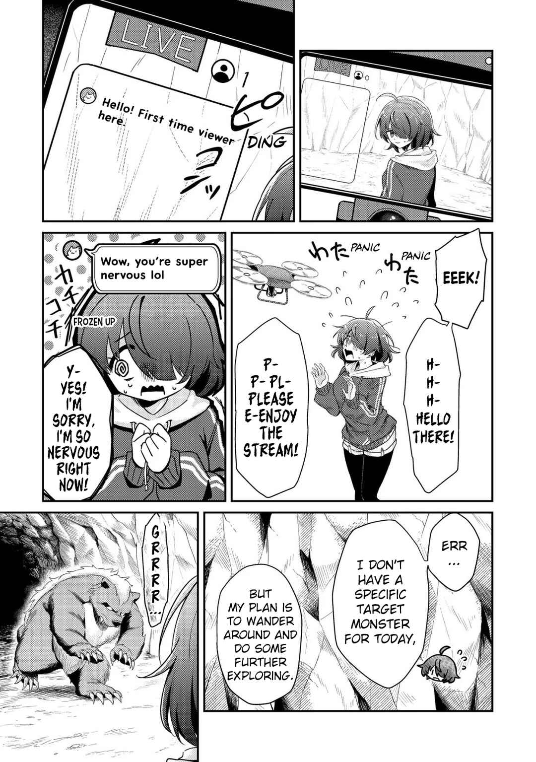 [Hihou] Komyuryoku 0 Otaku Shoujo, Dragon wo One Punch de Shizumete Yuumei Haishinsha wo Tasuketara Fuhon'i Buzz ga Tomaranai Chapter 1 - Page 13