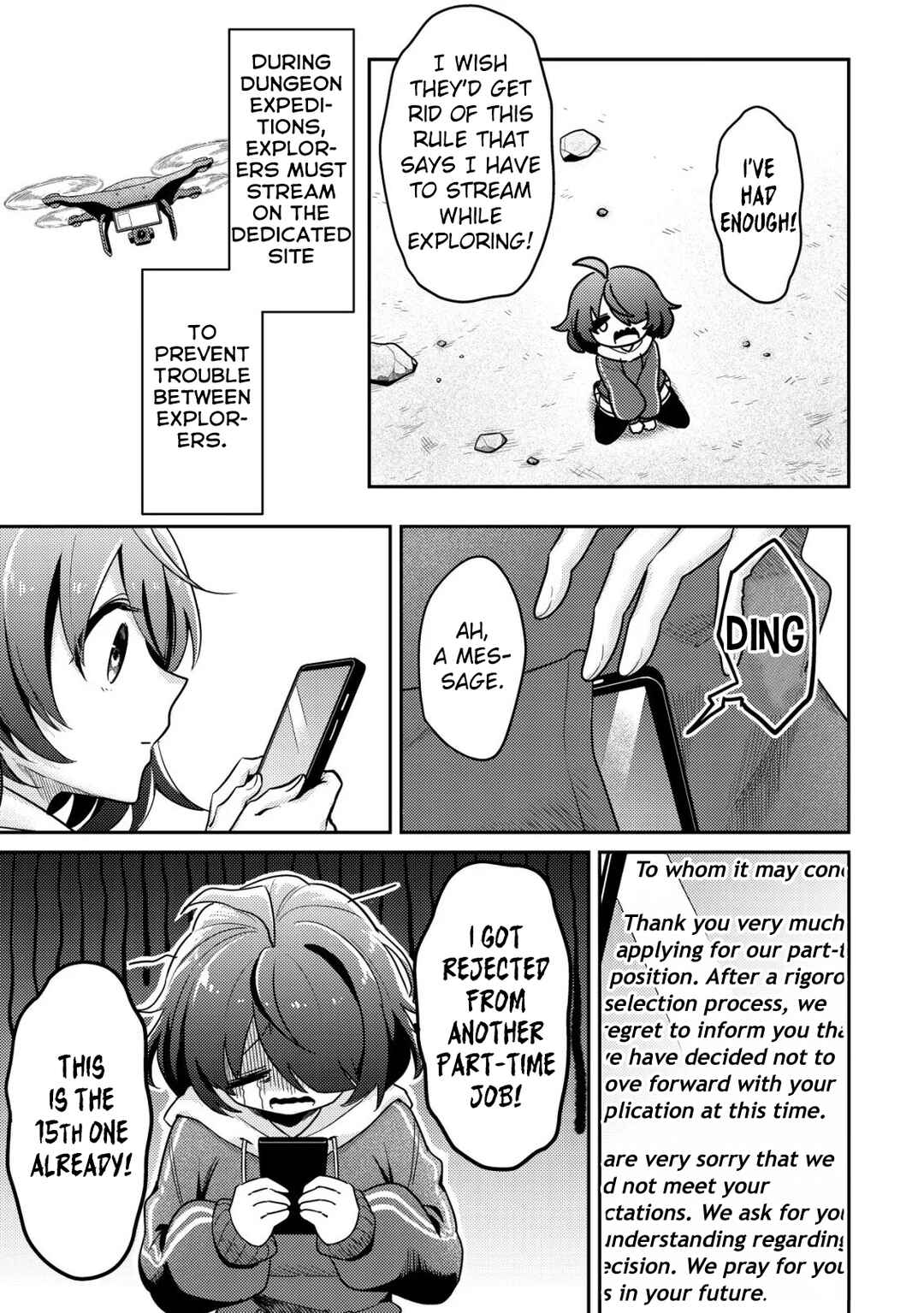 [Hihou] Komyuryoku 0 Otaku Shoujo, Dragon wo One Punch de Shizumete Yuumei Haishinsha wo Tasuketara Fuhon'i Buzz ga Tomaranai Chapter 1 - Page 16