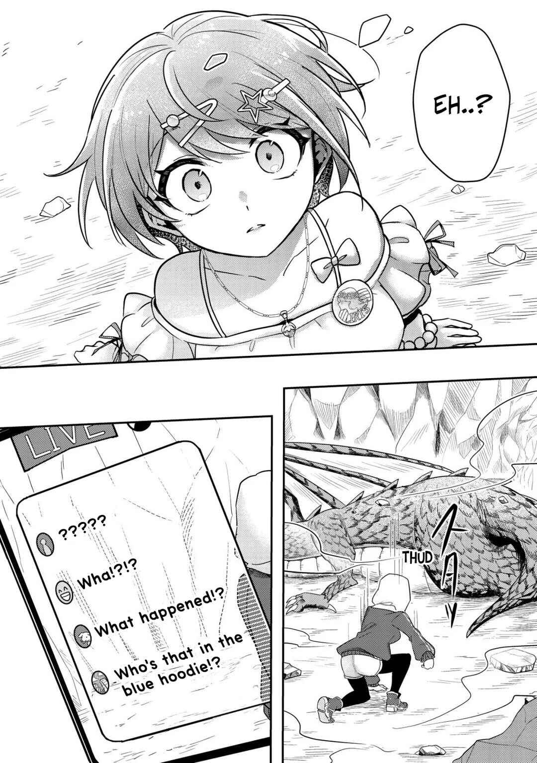 [Hihou] Komyuryoku 0 Otaku Shoujo, Dragon wo One Punch de Shizumete Yuumei Haishinsha wo Tasuketara Fuhon'i Buzz ga Tomaranai Chapter 1 - Page 31