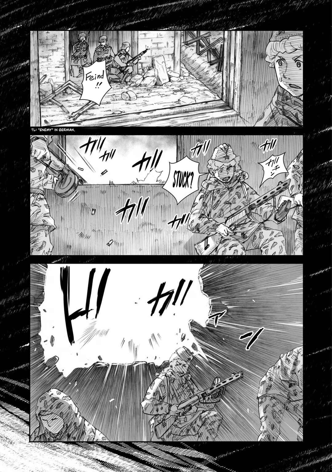 Sensou wa Onna no Kao wo Shiteinai Chapter 22.2 - Page 15
