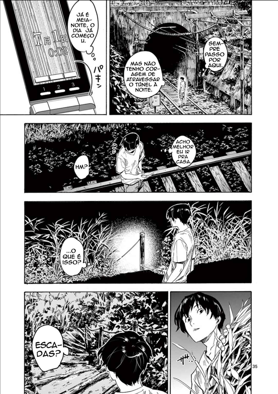 Natsu e no Tunnel, Sayonara no Deguchi Gunjou Chapter 1 - Page 36