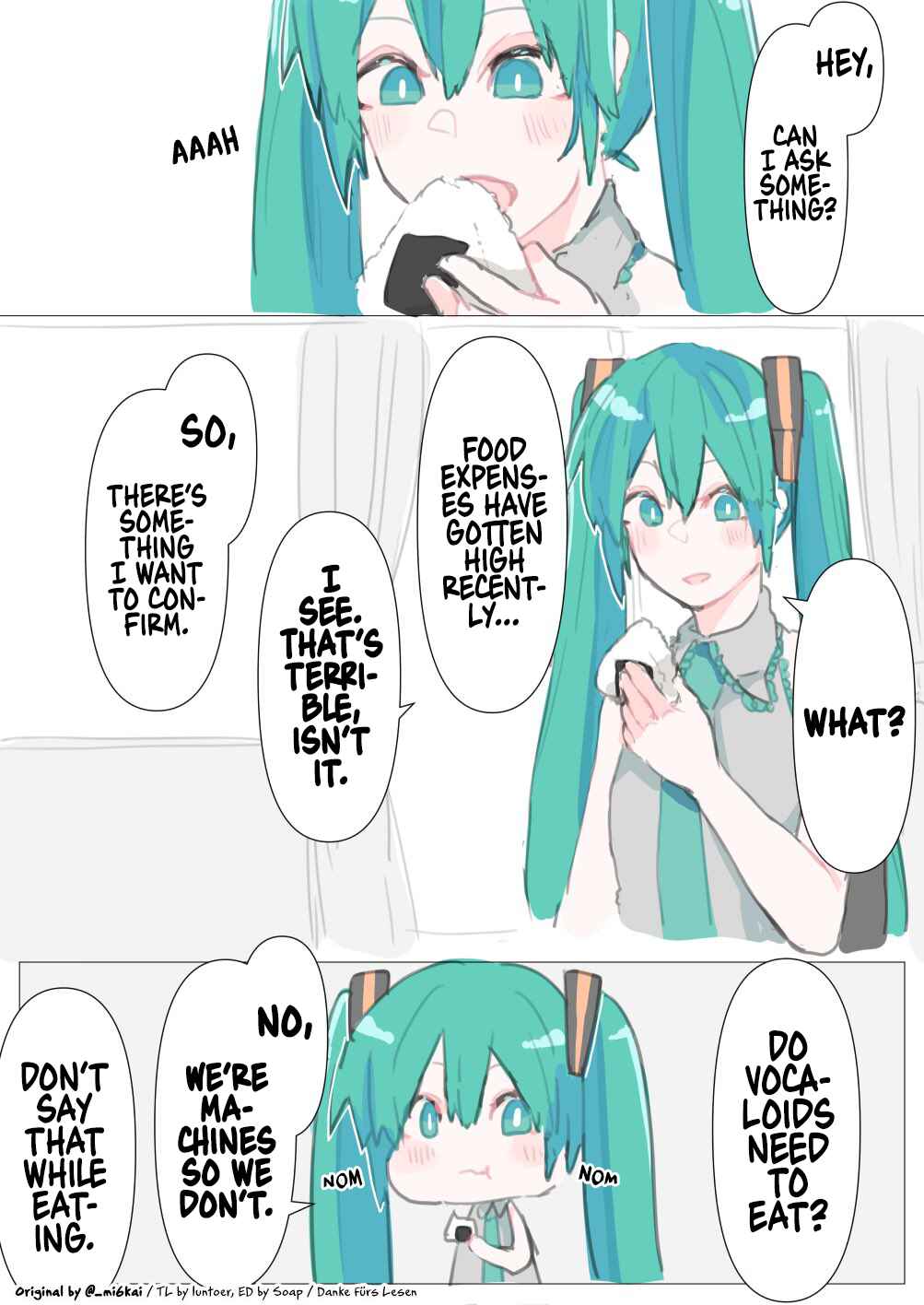 VOCALOID - The Daily Life of Master & Hatsune Miku (Doujinshi) Chapter 40 - Page 1