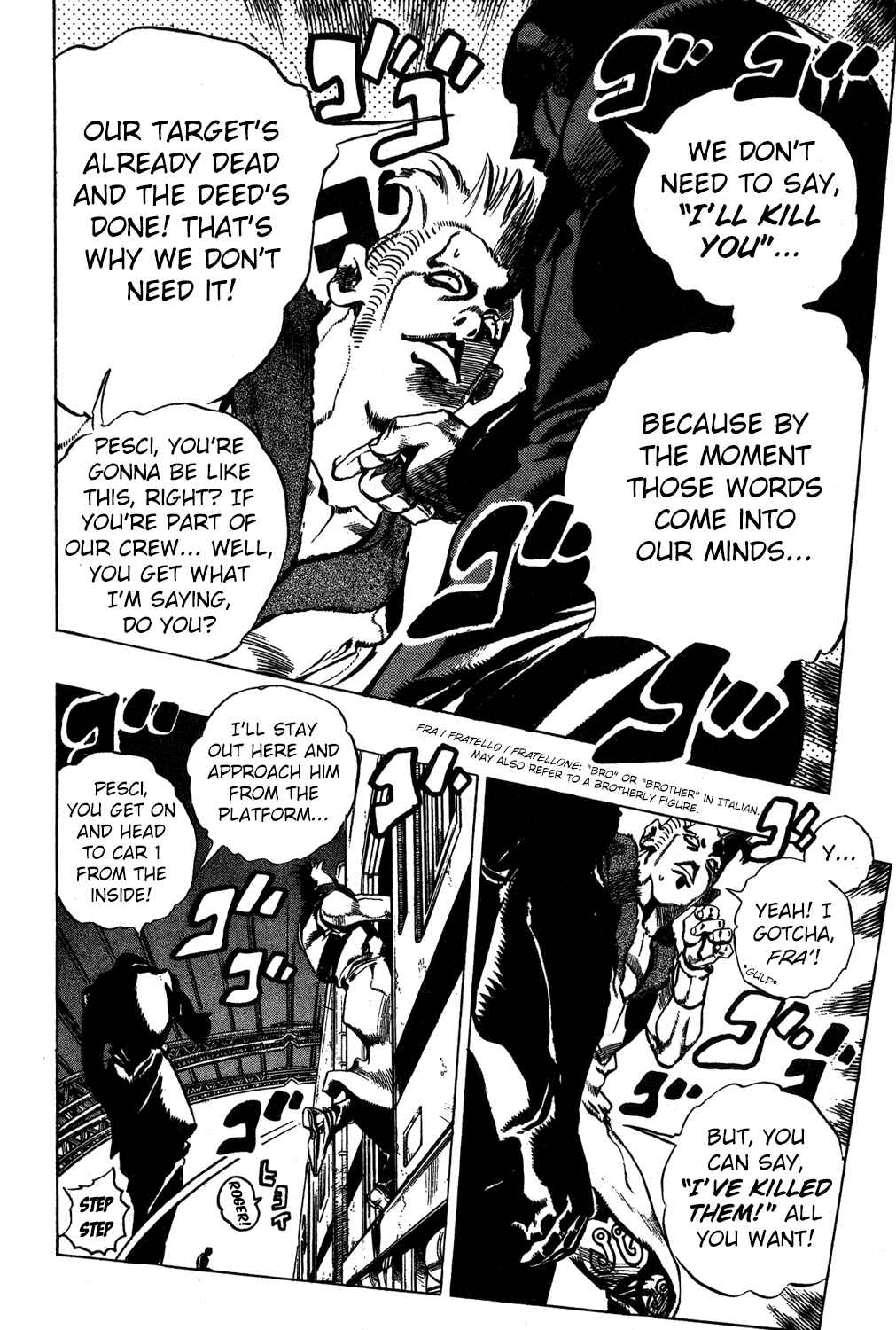 JoJo no Kimyou na Bouken: Part 5 - Ougon no Kaze Chapter 47 - Page 13