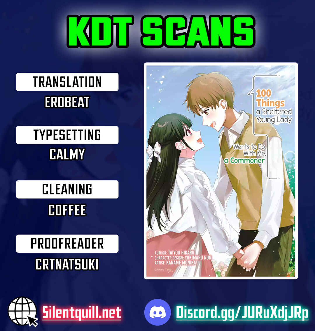 Hakoiri Ojou-sama to Shoumin na Ore no Yaritai 100 no Koto Chapter 11 - Page 1