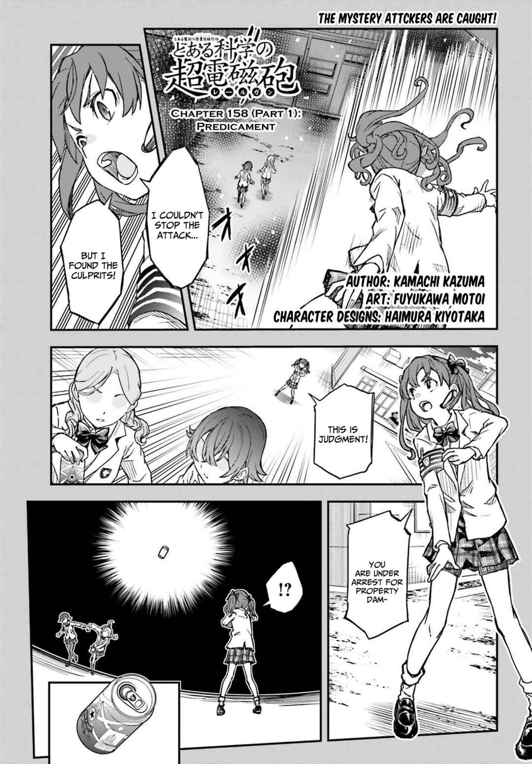 Toaru Majutsu no Index Gaiden: Toaru Kagaku no Railgun Chapter 158.1 - Page 1