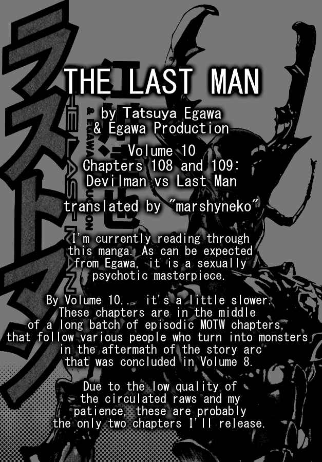 THE LAST MAN Chapter 109 - Page 1
