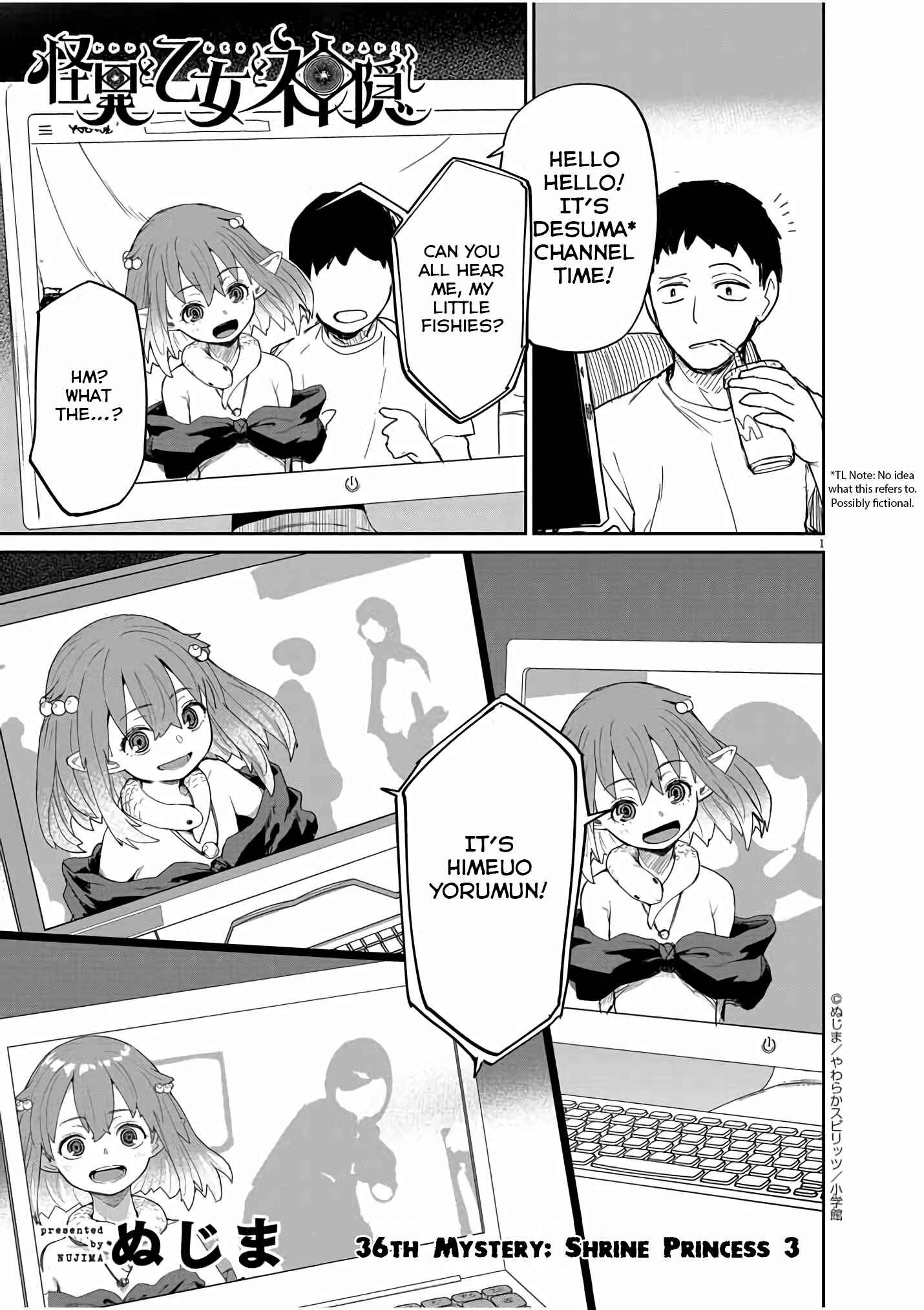 Kaii to Otome to Kamikakushi Chapter 36 - Page 2