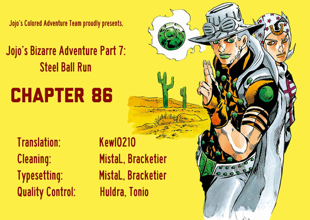 JoJo no Kimyou na Bouken: Part 7 - Steel Ball Run Color-ban Chapter 86 - Page 34