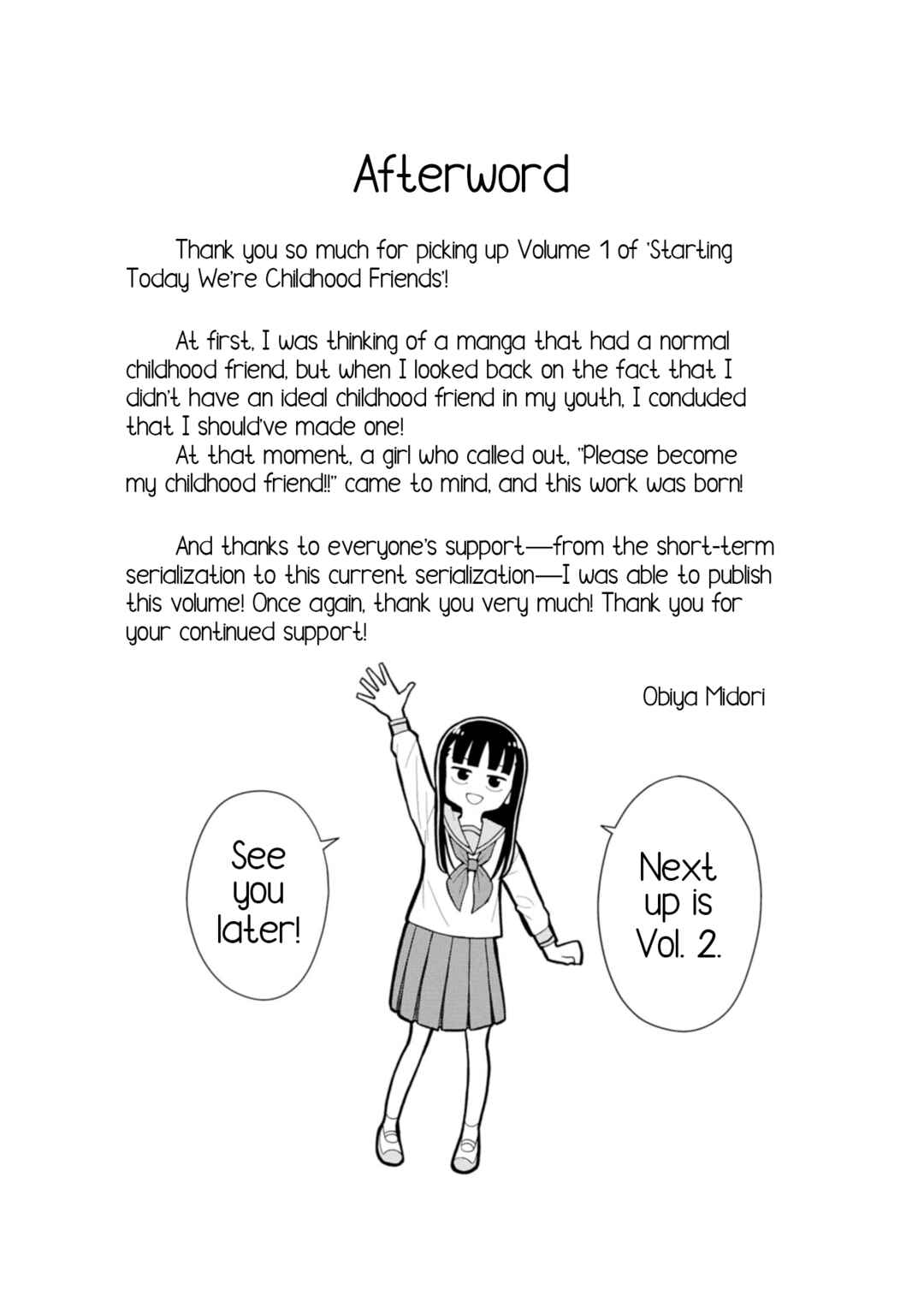 Kyou kara Hajimeru Osananajimi Chapter 9.5 - Page 9