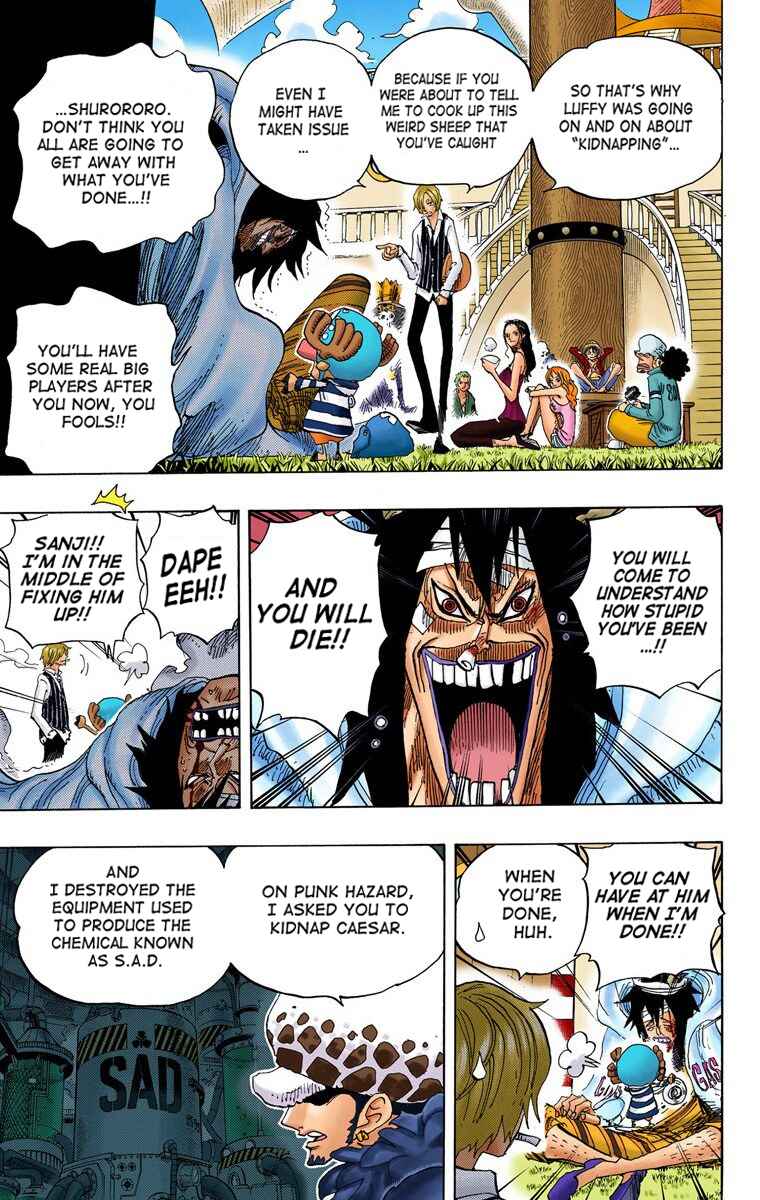 One Piece (Official Colored) Chapter 698 - Page 14