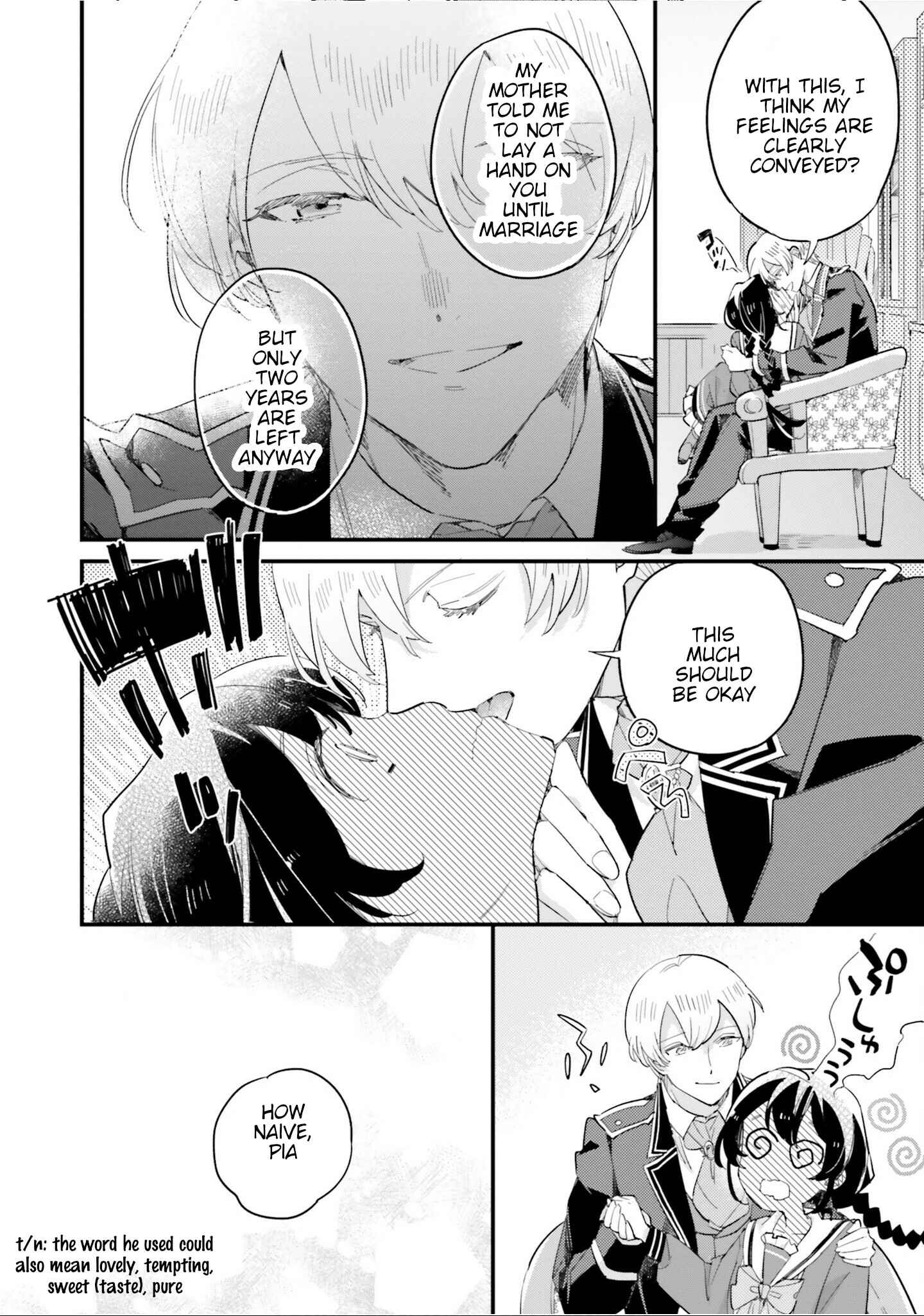 Yowaki MAX Reijou nanoni, Ratsuwan Konyakusha-sama no Kake ni Notte Shimatta Chapter 10 - Page 30