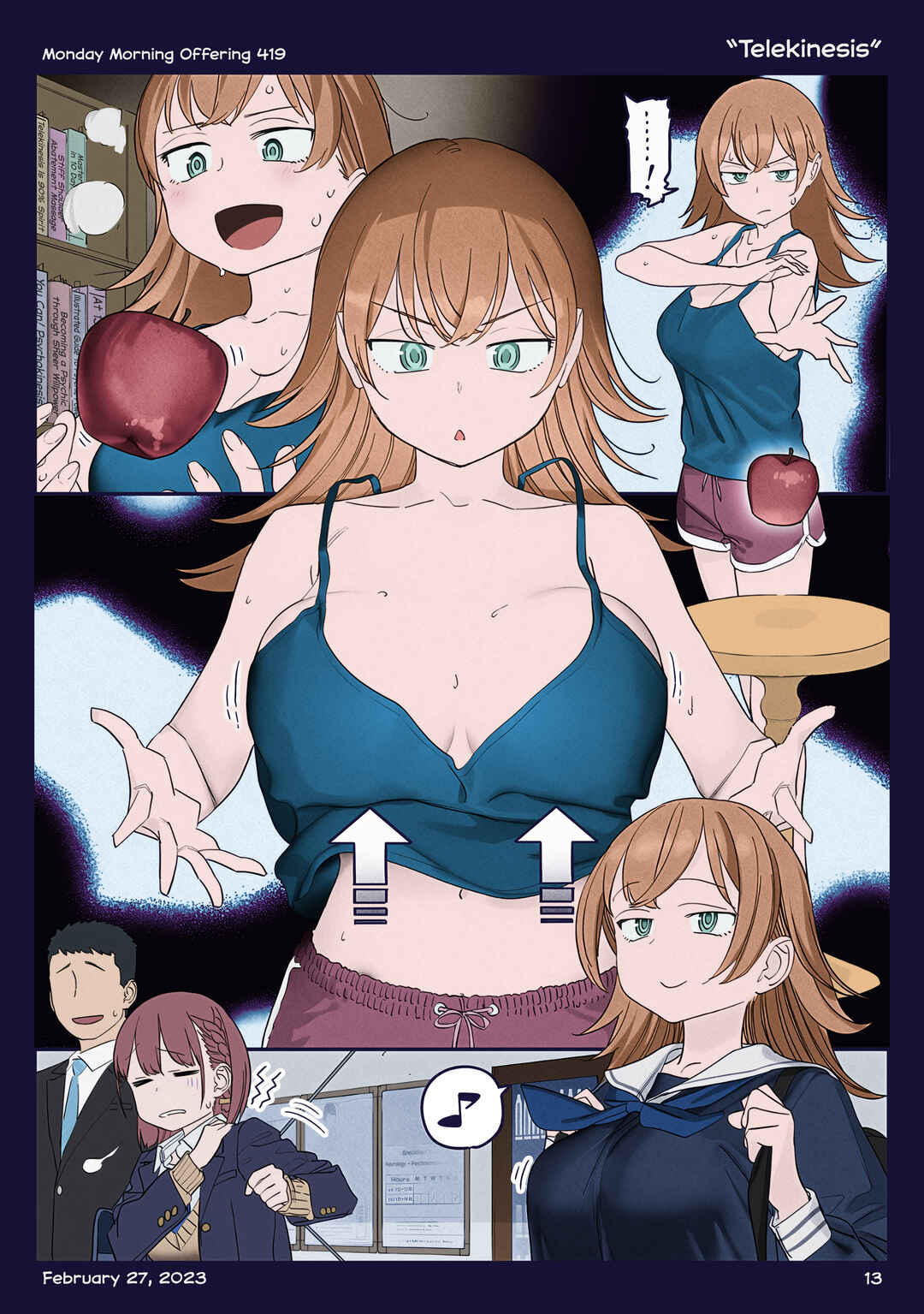 Getsuyoubi no Tawawa (Twitter Webcomic) (Fan Colored) Chapter 46 - Page 12