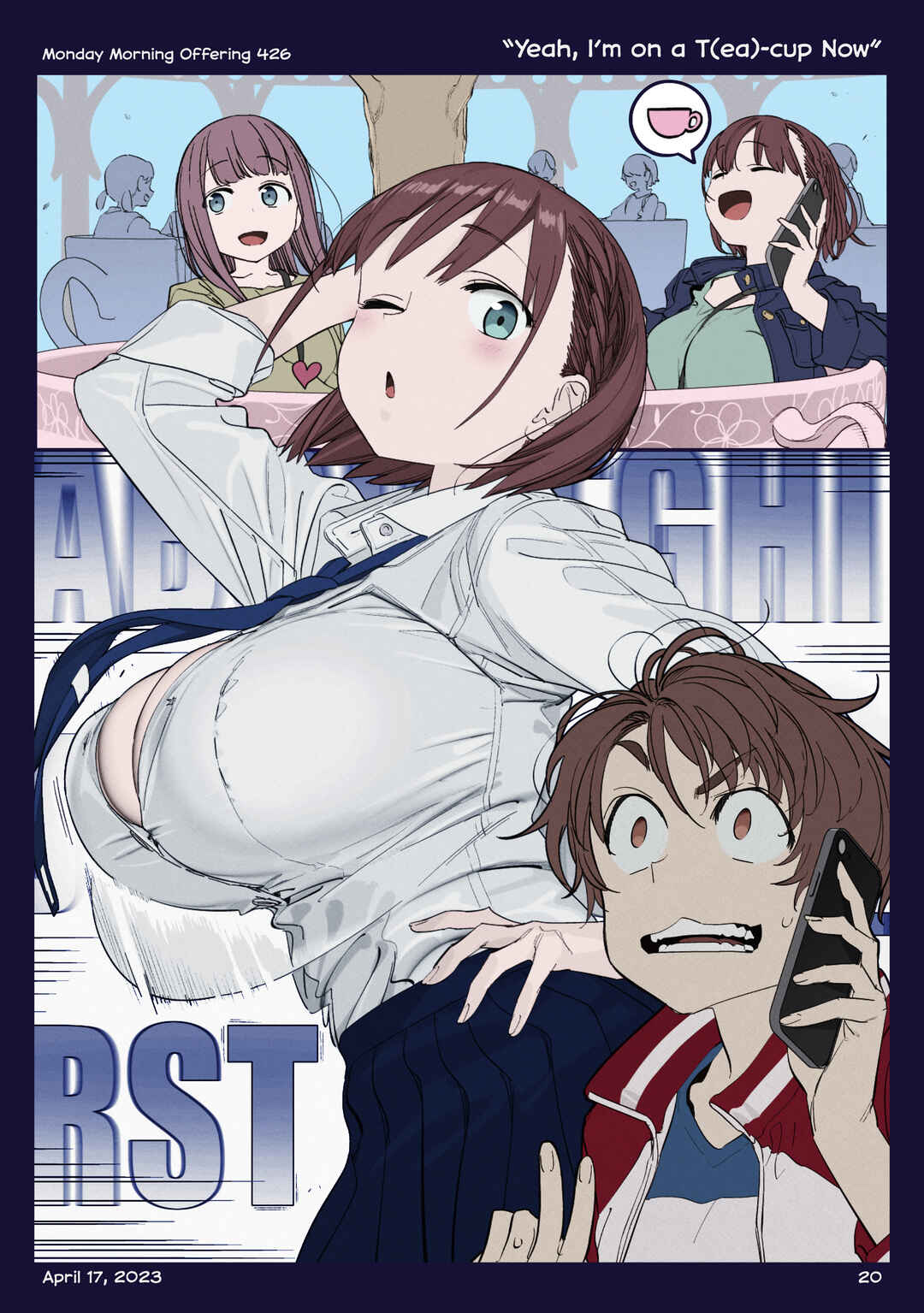 Getsuyoubi no Tawawa (Twitter Webcomic) (Fan Colored) Chapter 46 - Page 19