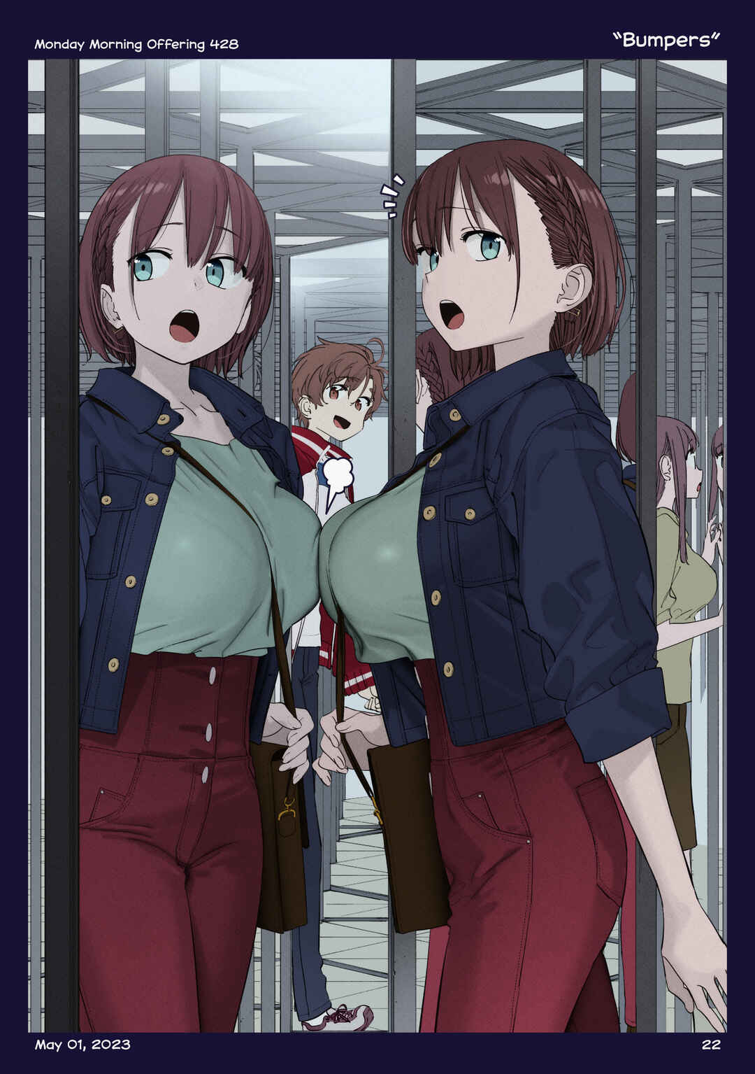 Getsuyoubi no Tawawa (Twitter Webcomic) (Fan Colored) Chapter 46 - Page 21
