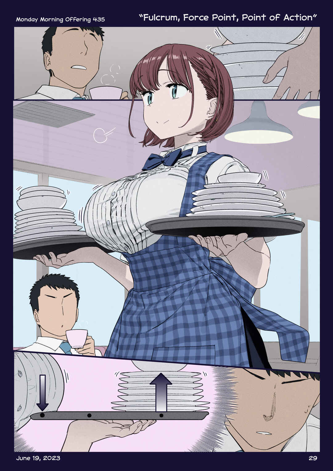 Getsuyoubi no Tawawa (Twitter Webcomic) (Fan Colored) Chapter 46 - Page 28