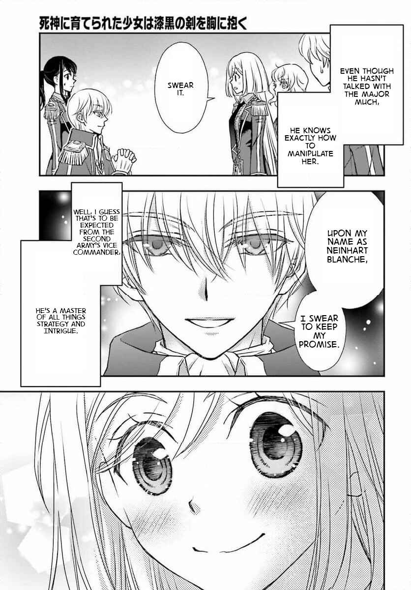 Shinigami ni Sodaterareta Shoujo wa Shikkoku no Tsurugi o Mune ni Idaku Chapter 47 - Page 29