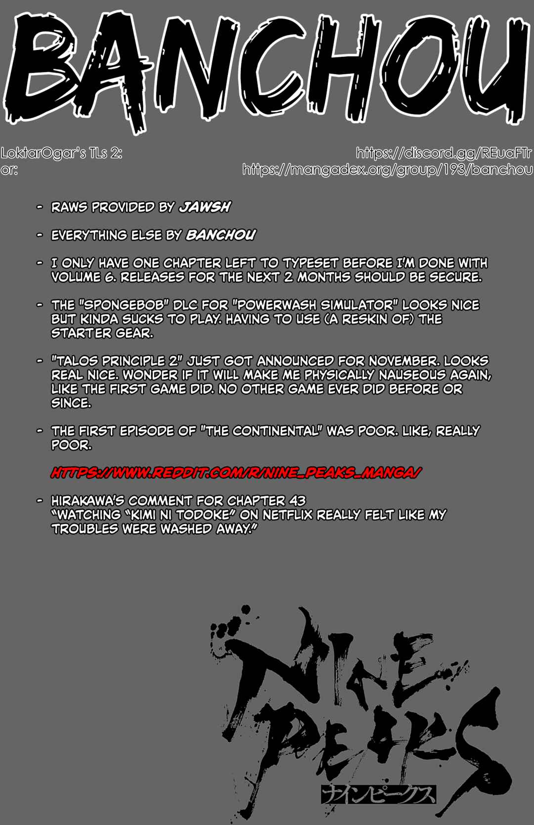 Nine Peaks Chapter 43 - Page 1