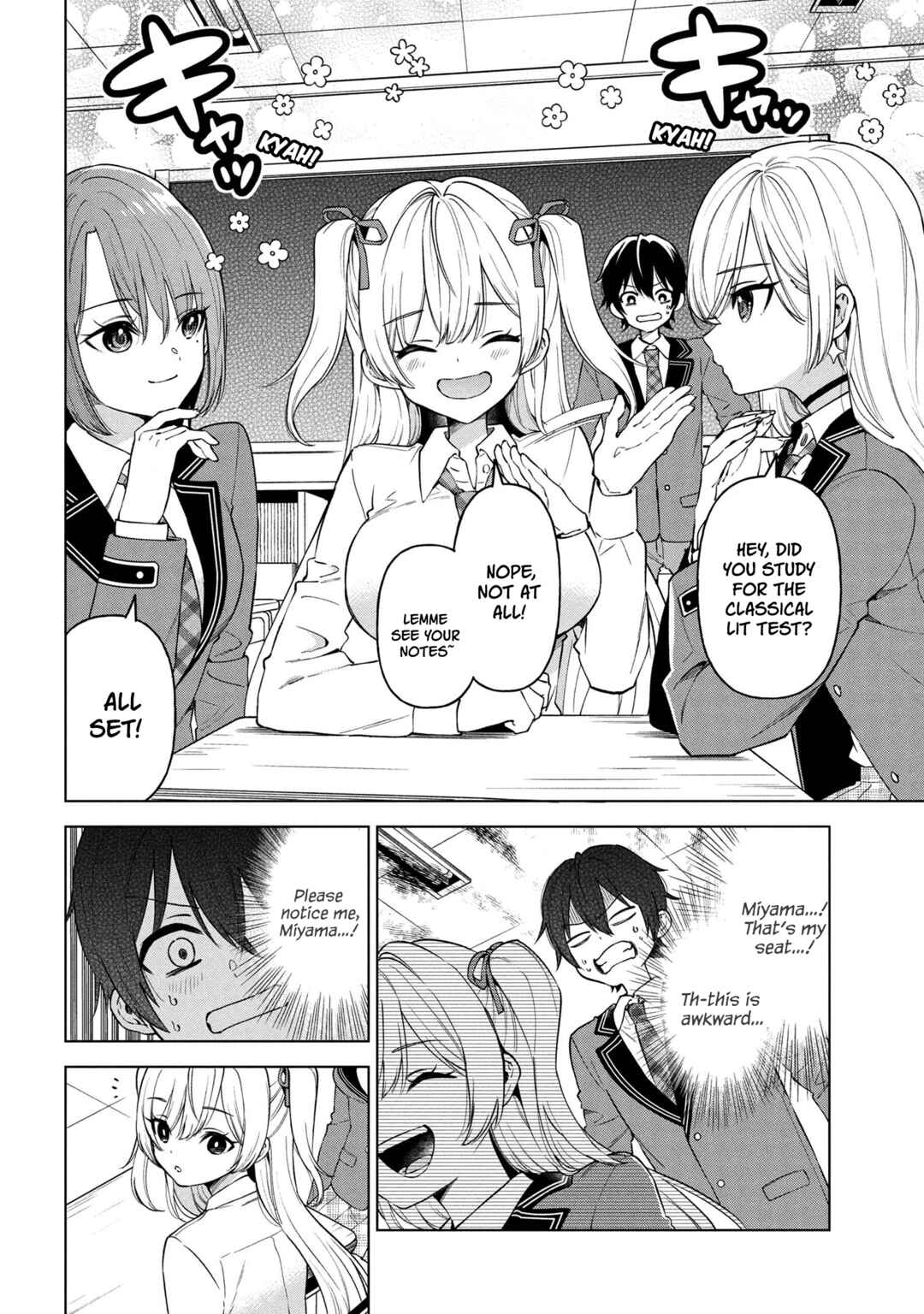 Inkya no Ore ga Sekigae de S-kyuu Bishoujo ni Kakomaretara Himitsu no Kankei ga Hajimatta. Chapter 4 - Page 22