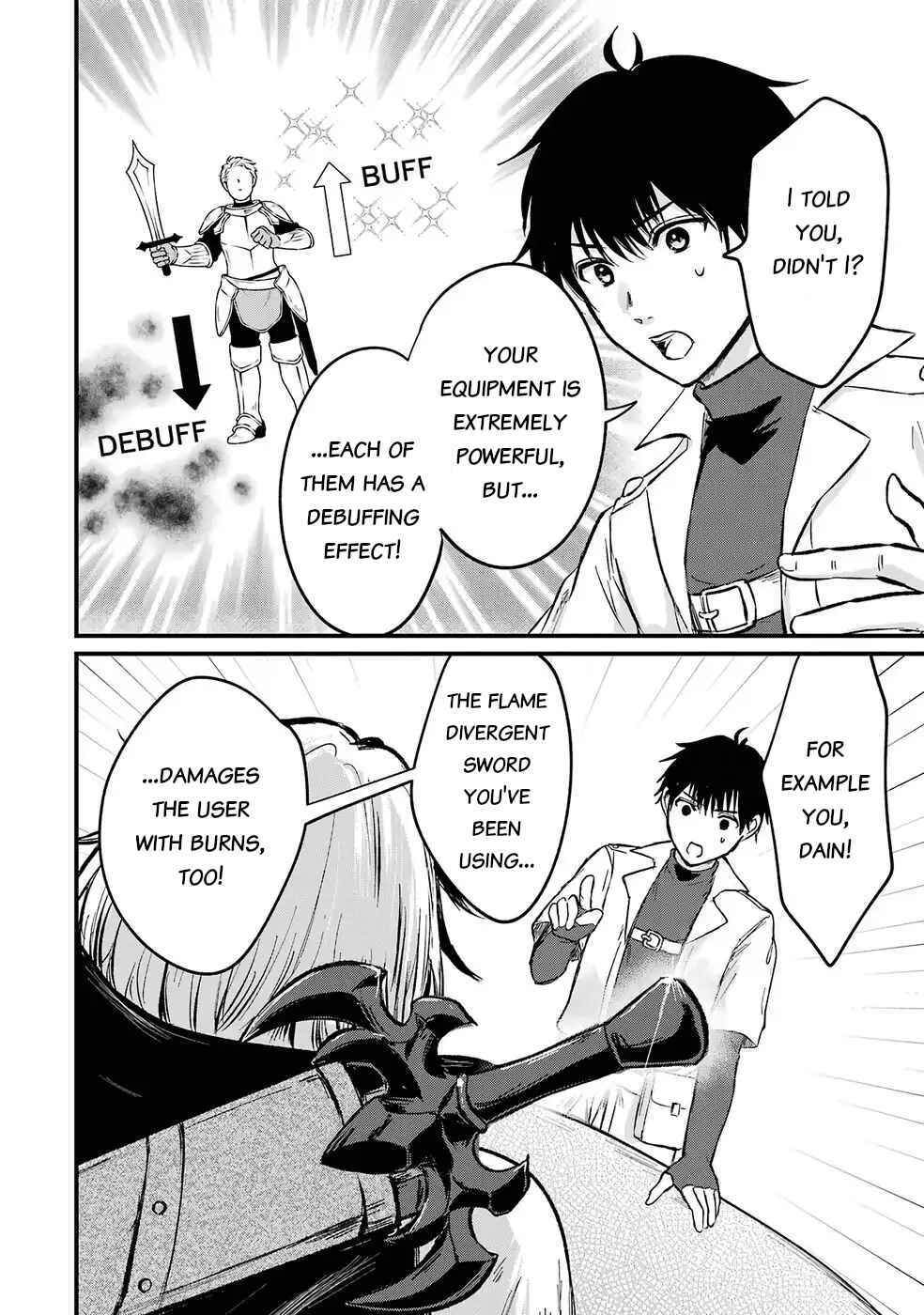 Sekai Saikyou no Debuff Ukeoinin ~Nakama no Debuff wo Katagawarishiteitara, Itsu no Aida ni ka Muteki no Nikutai ga Kanseishite Imashita~ Chapter 1 - Page 12