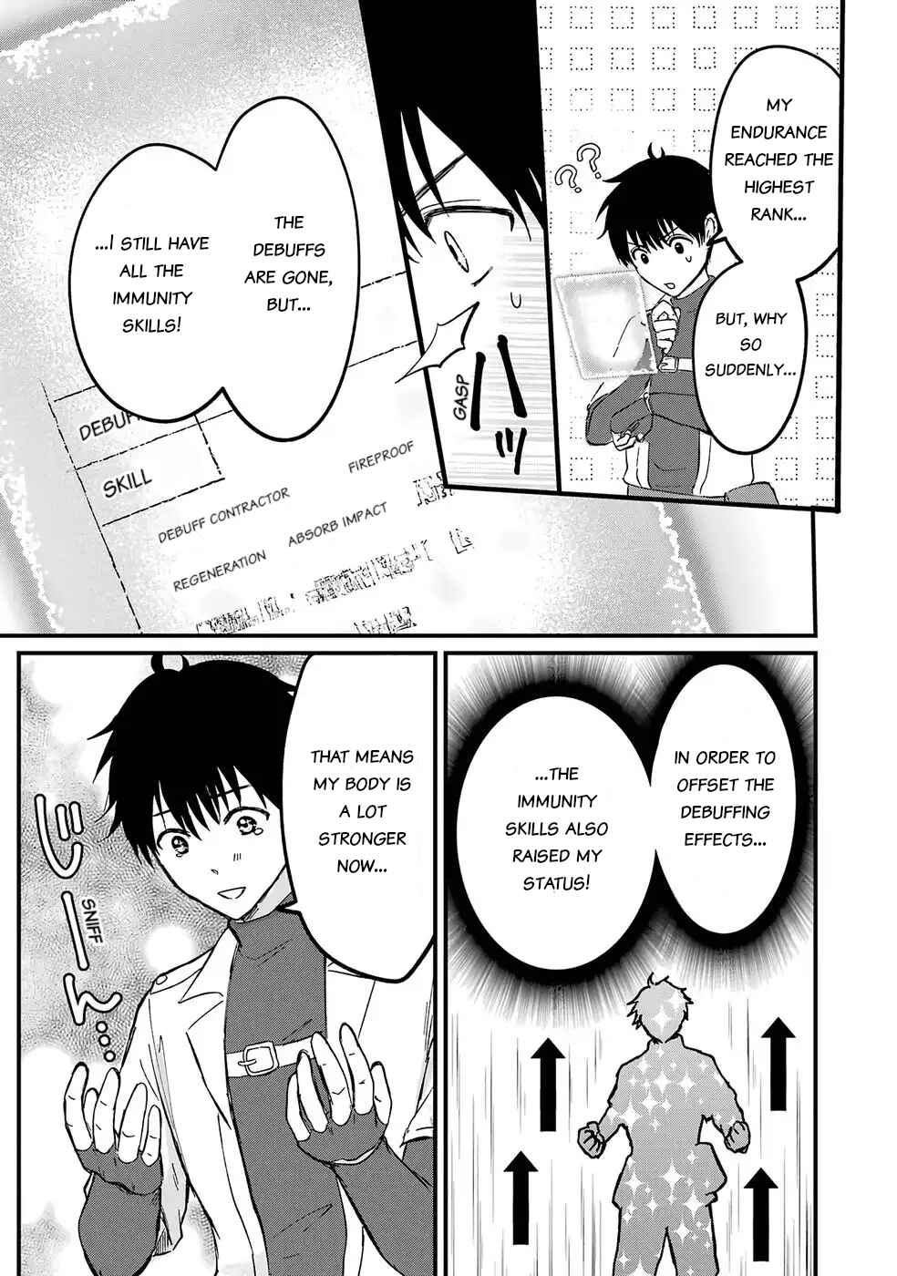 Sekai Saikyou no Debuff Ukeoinin ~Nakama no Debuff wo Katagawarishiteitara, Itsu no Aida ni ka Muteki no Nikutai ga Kanseishite Imashita~ Chapter 1 - Page 31